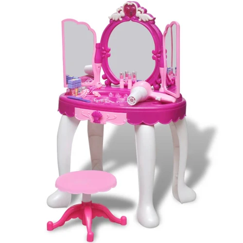 3 Mirror Kids Playroom Standing Toy, Toy Vanity Table