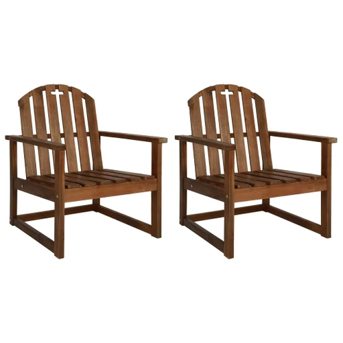 Garden Sofa Chairs 2 Pcs Solid Acacia Wood - Is Acacia Wood Good For Garden Furniture