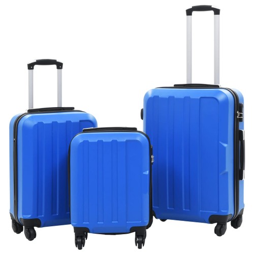 Hardcase Trolley Set 3 pcs Blue ABS