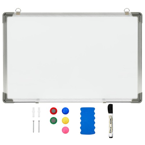 Magnetic Dry-erase Whiteboard White 50x35 Cm Steel