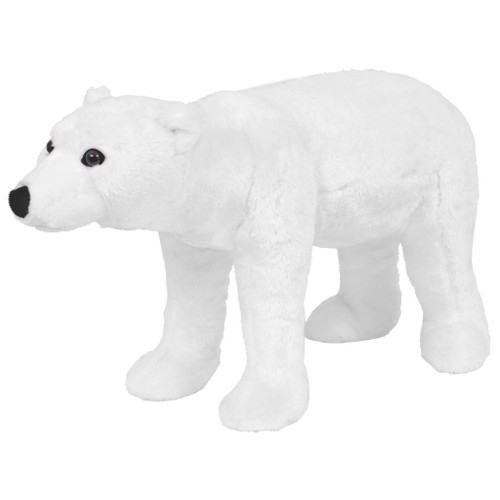 standing stuffed polar bear