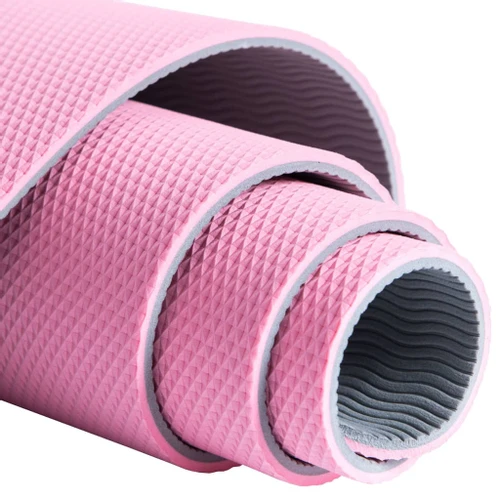 Pure2Improve Yoga Mat - Pink/Grey