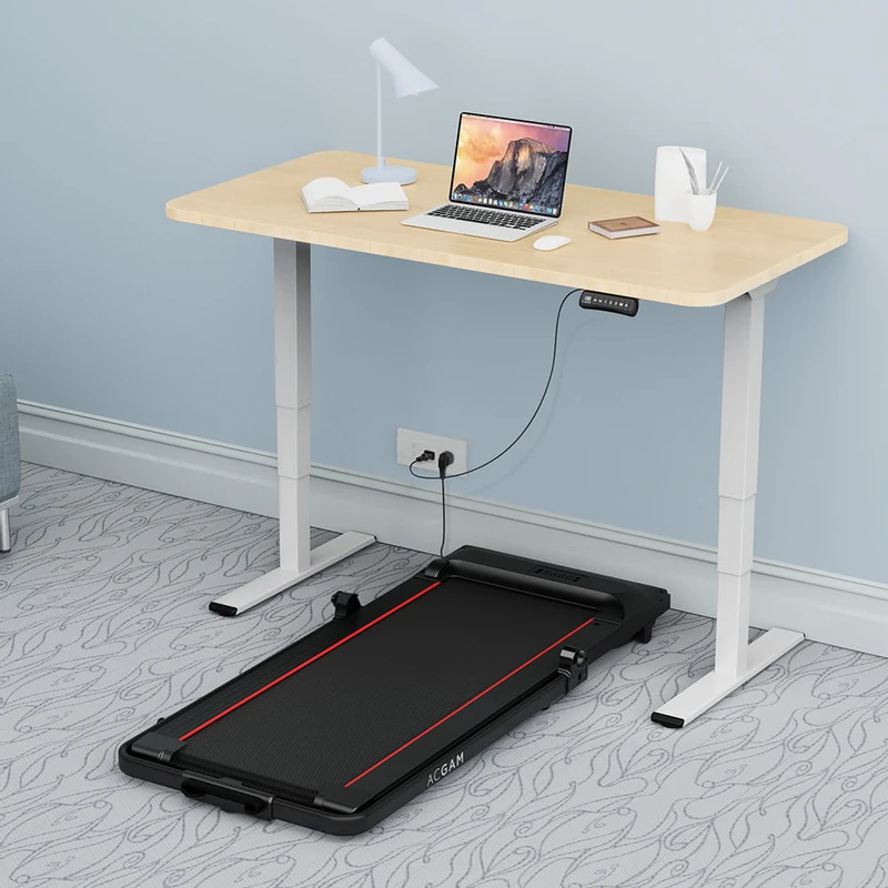 ACGAM ET225E Electric Three stage Legs Standing Desk Frame White