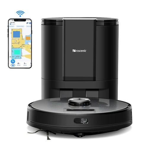 【ジャンク】proscenic M8pro　自動ごみ収集ロボット掃除機 掃除・水拭き/自動ゴミ収集】Proscenic M8PRO ロボット掃除機