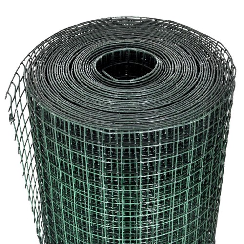 Maschendrahtzaun verzinkt mit PVC-Beschichtung 10x1 m grün