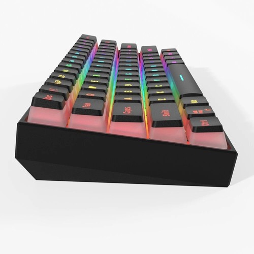 Gk61 Wired 61 Keys RGB Mechanical Keyboard Black
