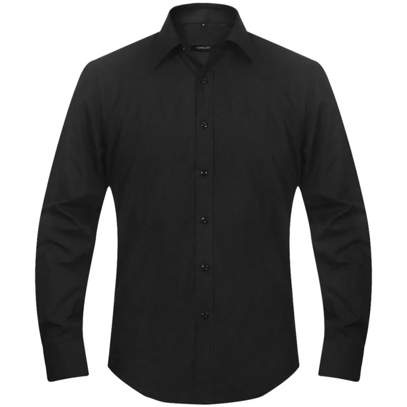 3 Men's Business Shirts Size XL Black