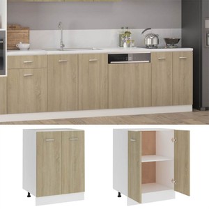 801191  Kitchen Cabinet Sonoma Oak 60x46x815 cm Chipboard