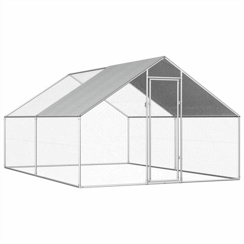 Gabbia Per Conigli In Legno – Per Esterni, Con Tettoia, 98x50x41 Cm – Design Robusto, Colore Bianco E Marrone
