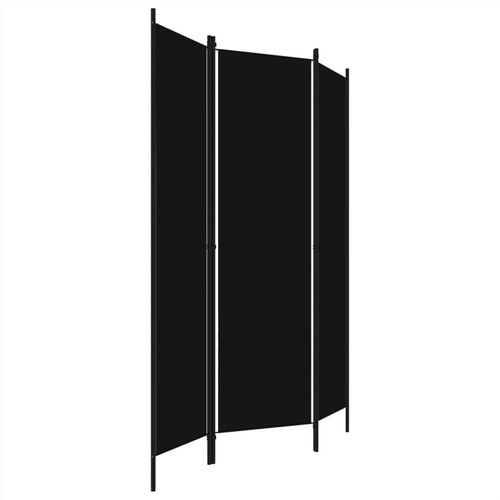 3-teiliger Raumteiler Schwarz 150x180 cm
