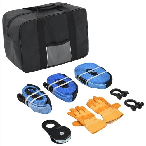 9 Piece Car Recovery Strap Set