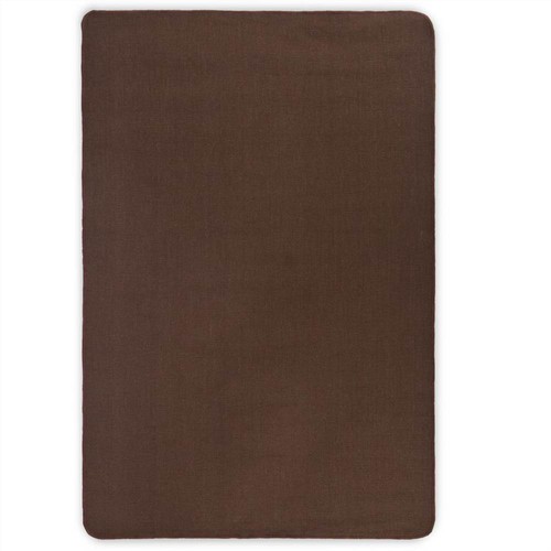 Area Rug Jute with Latex Backing 160x230 cm Dark Brown