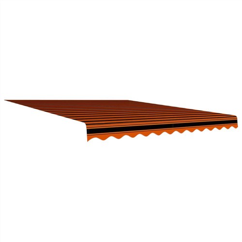 Markisenoberteil, Sonnenschutz, Stoff, Orange und Braun, 300 x 250 cm