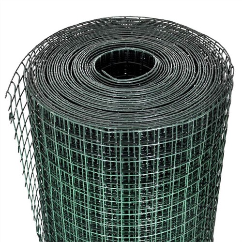 Maschendrahtzaun verzinkt mit PVC-Beschichtung 25x1 m grün