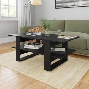 Coffee Table Black 110x55x42 cm Chipboard