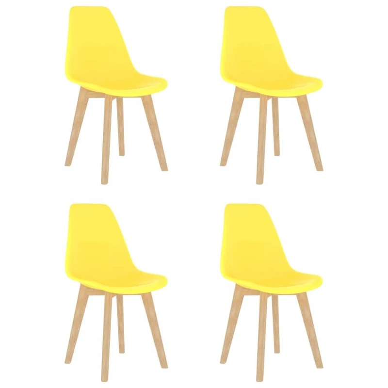 Yellow plastic dining chairs online