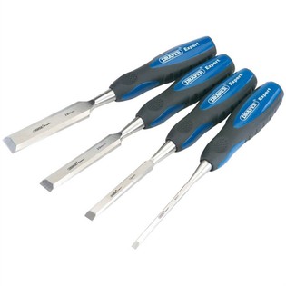 Draper Tools Four Piece Wood Chisel Set Blue 89726
