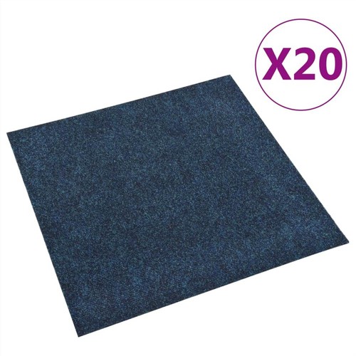 20 Tiles in Choice of Colours Carpet Tiles 5 SQM Blue