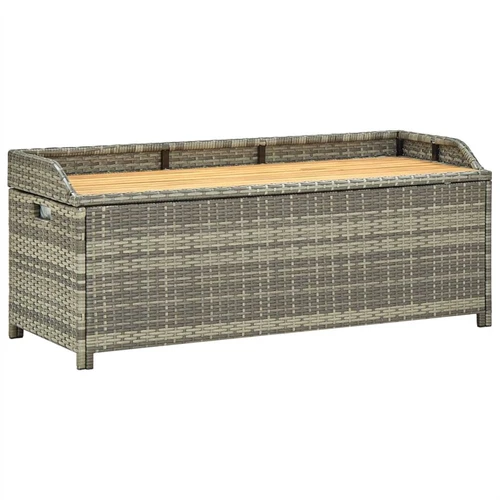 Garden storage best sale bench grey