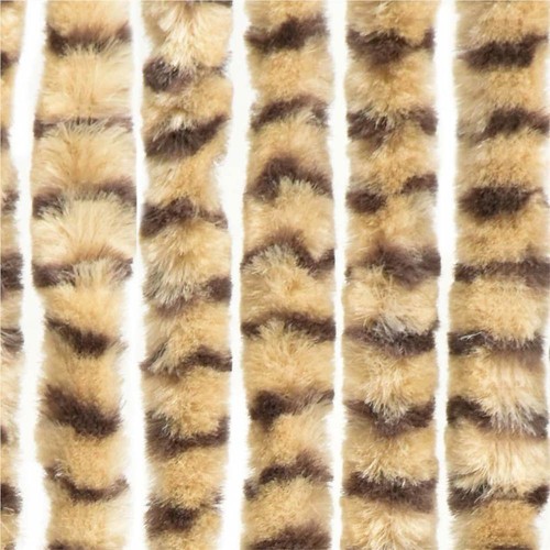 Insektenvorhang Beige und Braun 56x185 cm Chenille