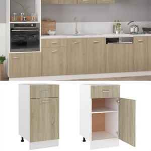 Kitchen Cabinet Sonoma Oak 40x46x815 cm Chipboard
