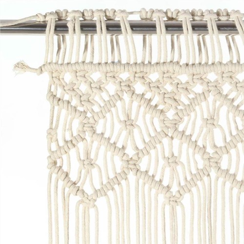 Macrame Curtain 140x240 cm Cotton