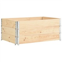 Raised Beds 3 pcs 100x150 cm Solid Pine Wood 310059