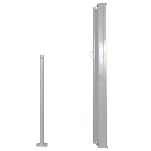 Einziehbare Seitenmarkise 120 x 300 cm Grau