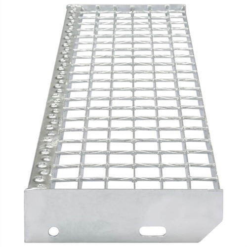 Stair Treads 4 pcs Galvanised Steel 600x240 mm