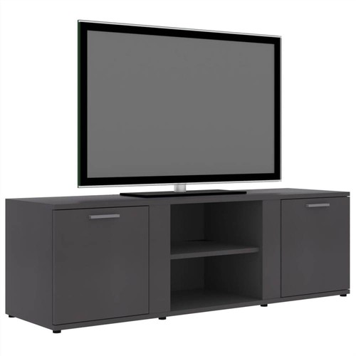 TV Grey 120x34x37 cm Chipboard