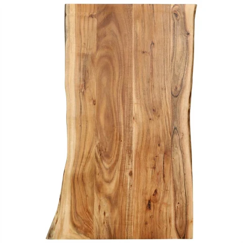 Piano tavolo in legno massello di acacia 100x60x2.5 cm