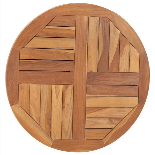 Table Top Solid Teak Wood Round 2,5 cm 70 cm