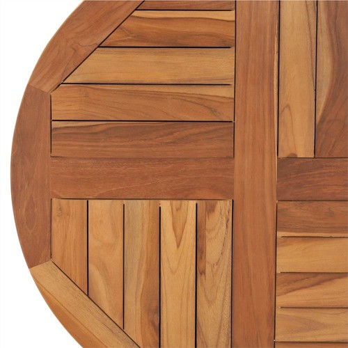 Table Top Solid Teak Wood Round 2,5 cm 70 cm