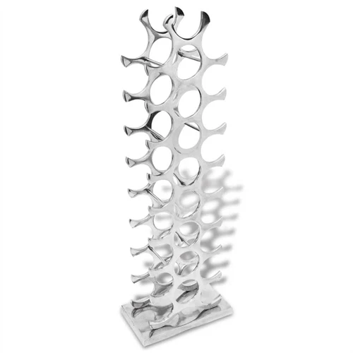 Silver floor wine rack hot sale