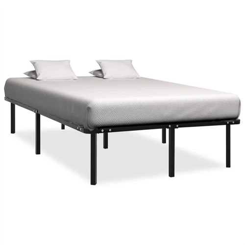 Bed Frame Black Metal 180x200 Cm, Bed With High Weight Capacity