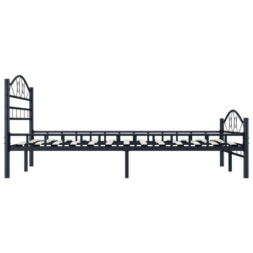 Bed Frame Black Steel 120x200 cm