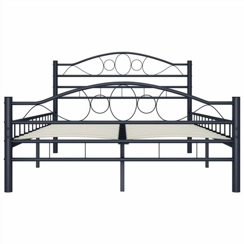 Bed Frame Black Steel 120x200 cm