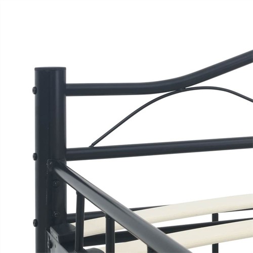 Bed Frame Black Steel 120x200 cm