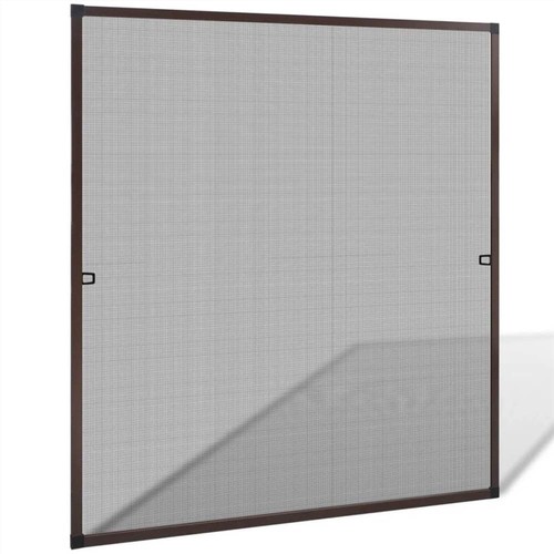 Brown Insect Screen for Windows 120 x 140 cm