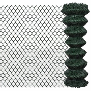 Chain Link Fence Steel 125x15 m Green
