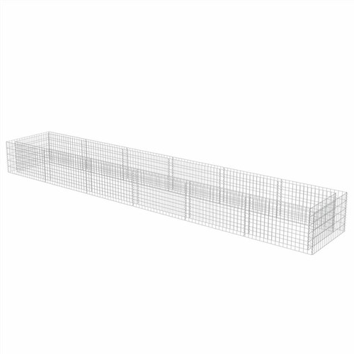 Gabion Raised Bed Galvanised Steel 540x90x50 cm