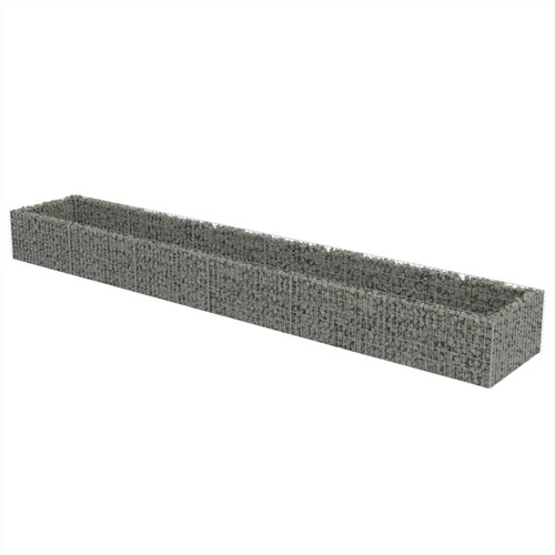 Gabion Raised Bed Galvanised Steel 540x90x50 cm