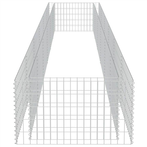 Gabion Raised Bed Galvanised Steel 540x90x50 cm