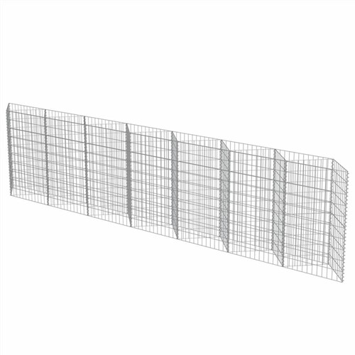 Gabion Wall Galvanised Steel 450x30x100 cm