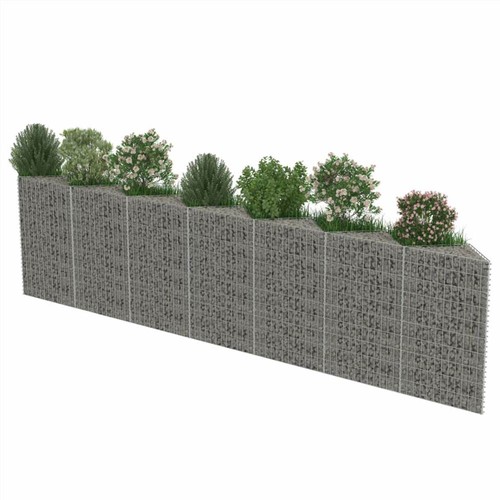 Gabion Wall Galvanised Steel 450x30x100 cm