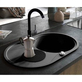 Lavabo Bagno con Rubinetto e Scarico Push in Vetro Temperato Oro