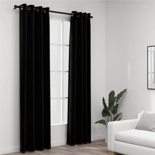 Linen Look Blackout Curtains With, Linen Look Curtains