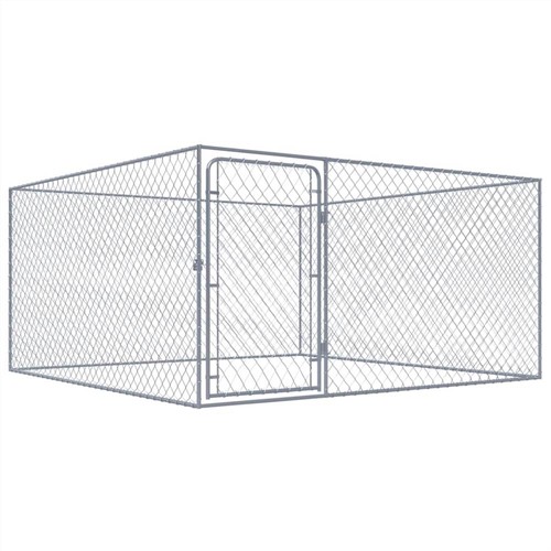 galvanised dog crate