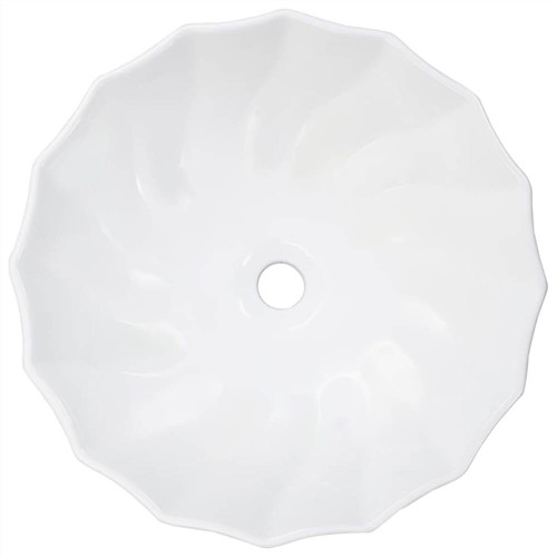 Waschbecken 46x17 cm Keramik Weiß