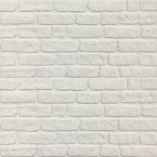 3D Wall Panels with White Brick Design 11 pcs EPS